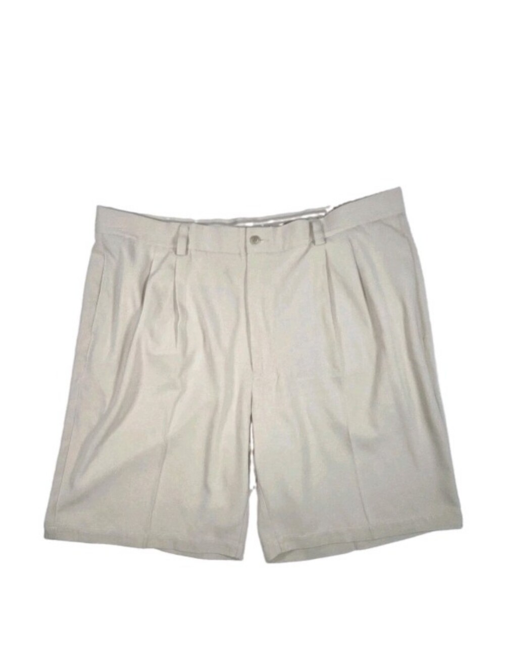 Tommy Bahama 100% Silk Ralax Pleated Shorts Mens Size 38 Beige Quiet Luxury